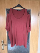 Ulla Popken T-Shirt Dunkelrot Größe.. 58/60 Kurzer Arm Top Zustand Wie Neu