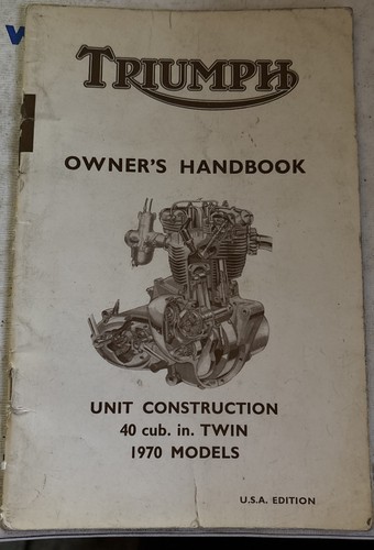 Triumph 650 owners handbook - 650,