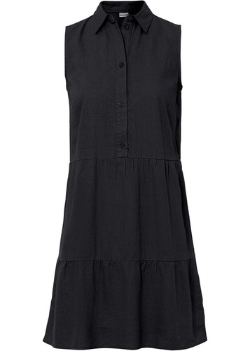 Leinen kleid mit - volants, und