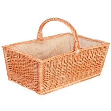 Brennholzkorb Weide Jute