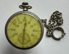 Junghans Fluguhr / Fliegeruhr Taschenuhr Herren mit Uhrenkette   - nicht gangbar