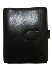 Exacompta Exatime 21 Timer Organizer Terminplaner Schwarz Leder Neuwertig