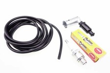 Zündkerzenstecker + Zündkerze + Zündkabel SET für NSU Quickly N S T TT Prima