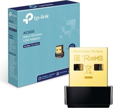 TP-Link Archer T2U Nano WLAN Stick AC600 Dualband WPA2 Windows Mac Schwarz Gold