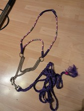 Araber Showhalfter – violett mit Perlen – Conway verstellbar – Arabica Frankfurt