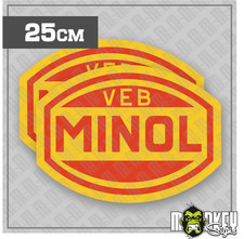 2x Minol Aufkleber – Retro