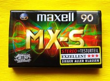 1x MAXELL MX-S 90 Metal Cassette Tape 1998-2000 + OVP + SEALED +