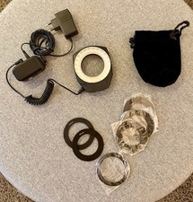 LED Makro-Ringlicht – inkl. Netzteil, Adapterringe & Beutel