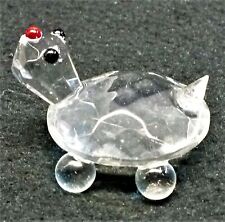 eine Schildkröte aus Kristall hochwertige Sammelfigur FU-7, Gebrauchter 