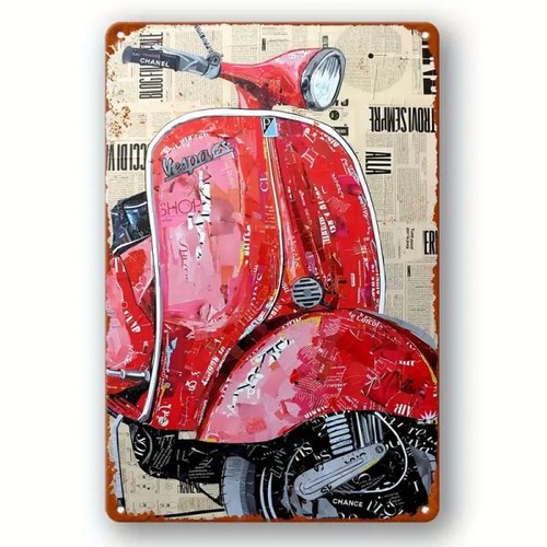 Blechschild vespa italien - blechschild,