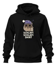 Schlafi Schlafi Hamster Nachtmütze Teddy süß Schlafmütze Meme Unisex Hoodie Kapu