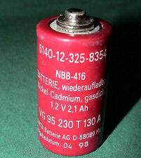 VARTA 1,2V/2,1Ah NiCd Nickel Cadmium Batterie Akku Battery rechargeable NBB416 Y