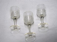 Set Lot 5 Vintage Likörgläser Portwein Rose 11 cm verziert Gläser