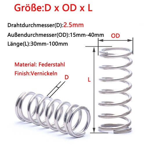 Druck feder federstahl - druck-feder,