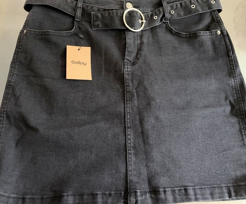 Damen jeansrock mit - jeansrock, 44