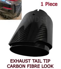 FÜR PORSCHE 911 CAYMAN STAHL AUSPUFF ENDSCHALLDÄMPFER ENDTOPF CARBON EFFEKT SPORT x1