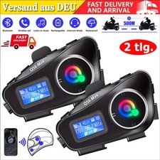 2X Motorrad Intercom Helm