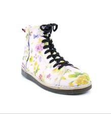 Grünbein Louis Flower Gr 38 Neu Leder Schnür Boots Schuhe 