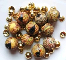 ❤️ Hobbyauflösung  Exklusives Millefiori Glasperlen Java-Beads Ethno-Schmuck-Set