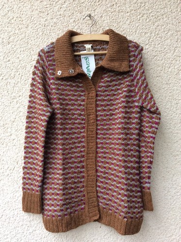 Jacquardstrickjacke