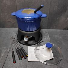 Kitchen Traditions Fondue Und Topf In Einem 2in1 Blau Gusseisen 