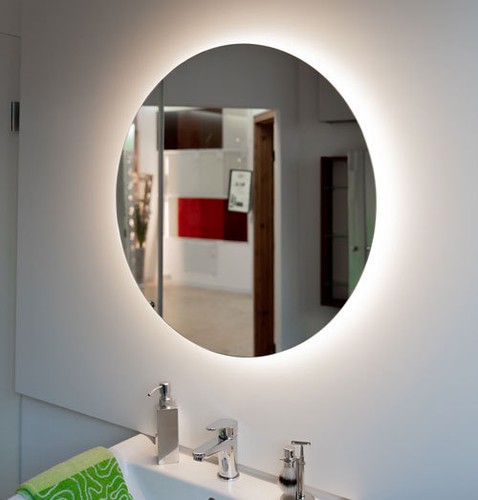 Badspiegel rund led - rund,