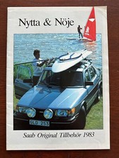 Prospekt / brochure Saab Tillbehör / Zubehör MY 1983