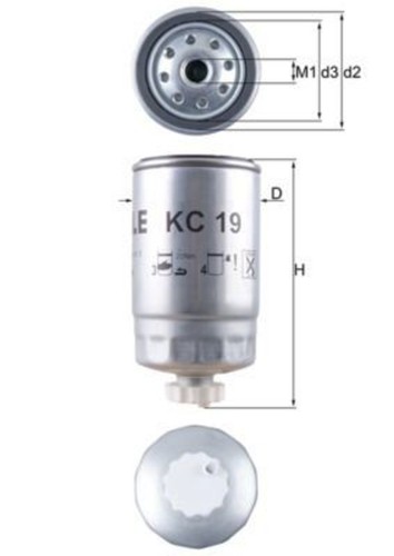 Mahle kraftstofffilter für - kraftstofffilter,