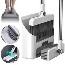 Kehrgarnitur mit langem Stiel Kehrset Set Besen Schaufel Kehrbesen Kehrblech NEU