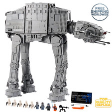 MOC Star Wars UCS AT-AT Walker Bausteine 6785 Teile ( 75313 ) + Gratis Speeder-