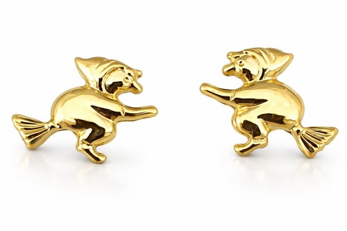 Ohrstecker hexe gold - in, 333