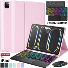 Touchpad QWERTZ Tastatur Hülle Maus Für Apple iPad Pro 11 Zoll M5 M4 2025 2024