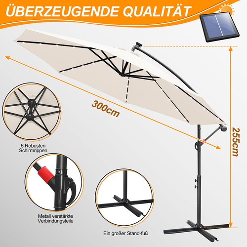 Sonnenschirm ø3 5m - sonnenschirm, Ø3/3.5m