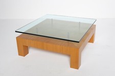 WK Wohnen Couchtisch 100x100cm mit Glasplatte