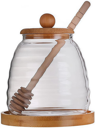 Honigglas aus glas - honigglas, mit