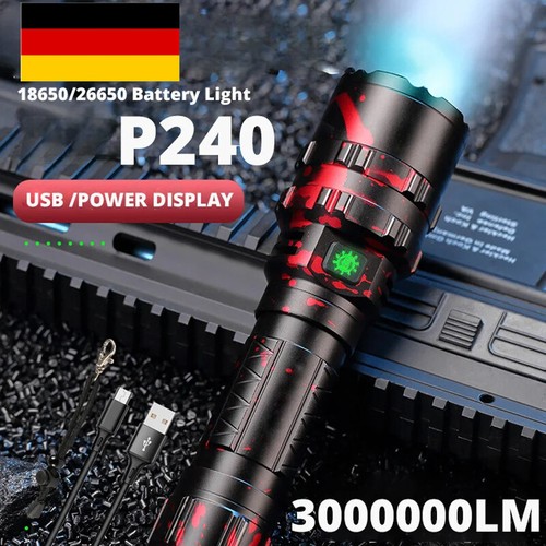 500000lm led taschenlampe - 500000lm,