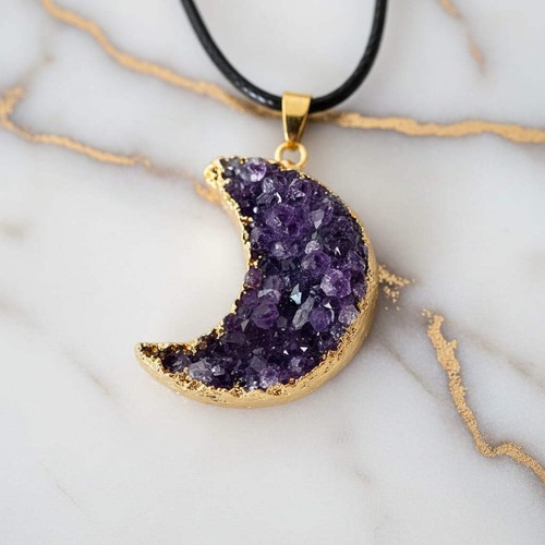 Amethyst halskette edelstein - amethyst,