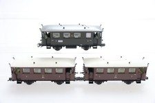 H0 PIKO K.Sächs.Sts.E.B. DRG Personenwagen 3.Kl. braun grün Konvolut DC N86