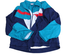 Vintage Active Windbreaker Jacke 90er Swiss Design Retro Trainingsjacke Herren L