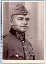 München - Orpo Polizei Wachtmeister im Portrait - WK2 Foto-AK 10x15m