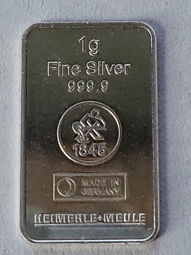 Silberbarren gramm heimerle - silberbarren,