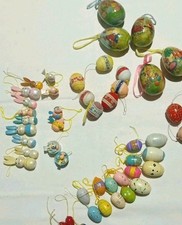 Osterdeko Ostereier Hasen Holz