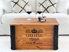 Truhe couchtisch holz - couchtisch,
