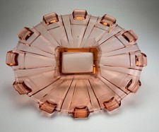 Art Deco Glasschale auf Fus