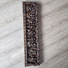 Relief aus Holz , Indien sehr Schön, 106 x 24 x 4,6 cm