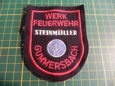 WF Steinmüller Gummersbach Patch Ärmelabzeichen Feuerwehr Werkfeuerwehr