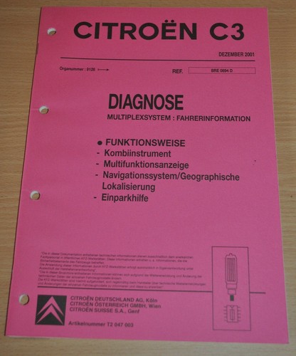Werkstatthandbuch citroen - werkstatthandbuch, c3