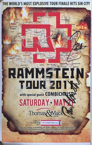 Rammstein signiert usa - signiert, tour