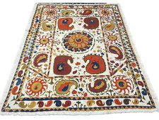 Designer Patchwork Orientteppich Vintage Gewebter Teppich 200x145 cm rug carpet