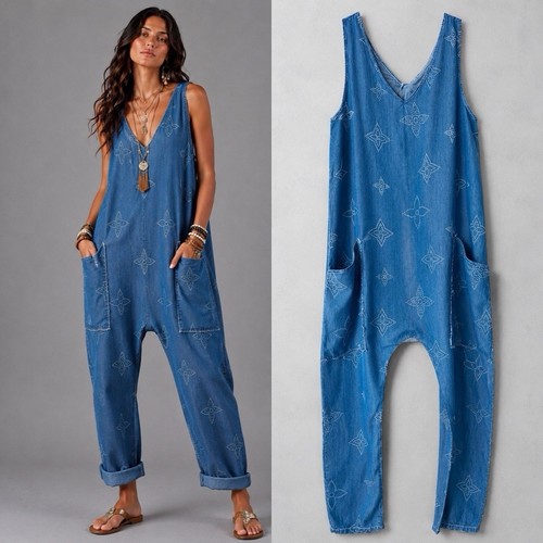 Jumpsuit oversize boho hippie - oversize,